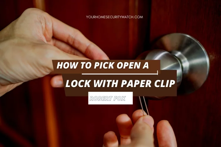 How to Pick Open a Lock with Paper Clip