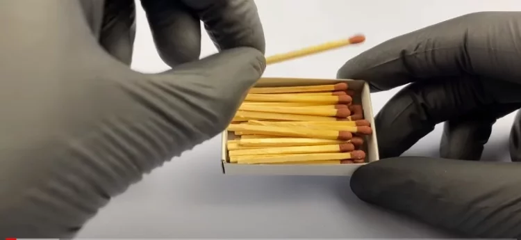 Preparation Step to Open a Lock with Matches