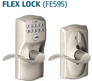 Schlage FE575 PLA 626 ELA Plymouth Keypad Entry With Auto-Lock And E-Lan Levers