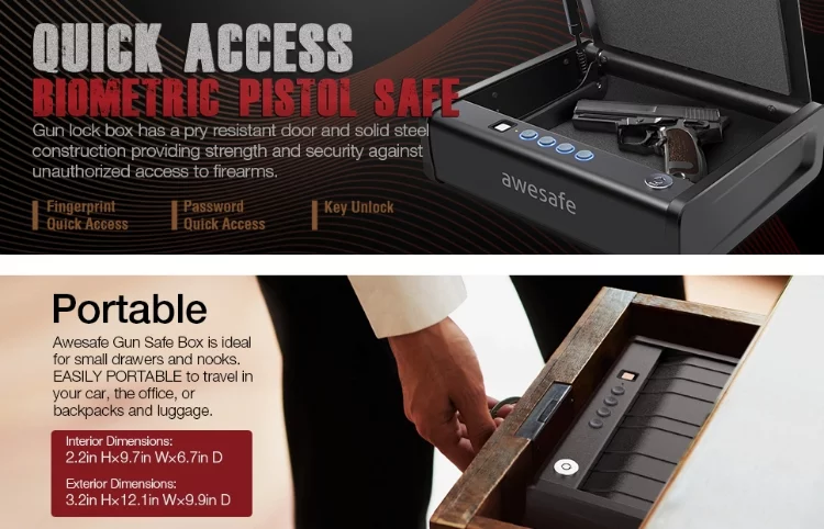 Manufacturer's Guarantees for awesafe Gun Safe with Fingerprint Identification and Biometric Lock