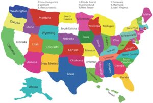 all 50 states map - Your Home & Business Security Experts