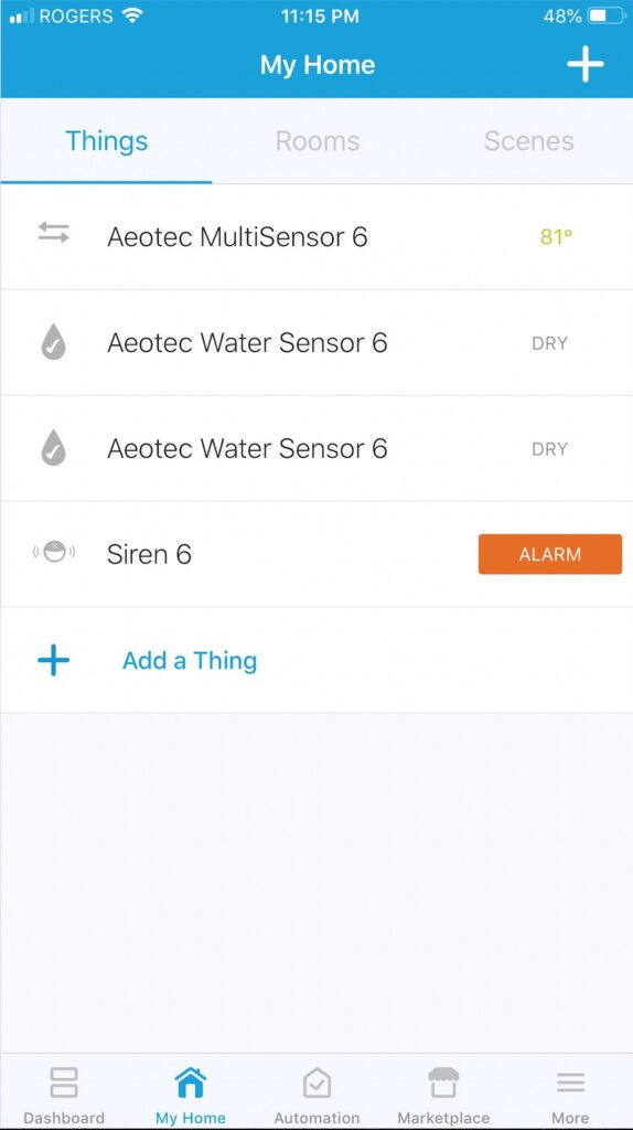  SmartThings Classic App and Aeotec Devices 